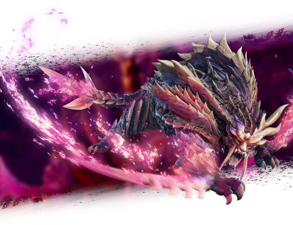 これがモンハンライズサンブレイクでマガイマガドの強化した 怨嗟響めくマガイマガドです 超めちゃくちゃ手強いです