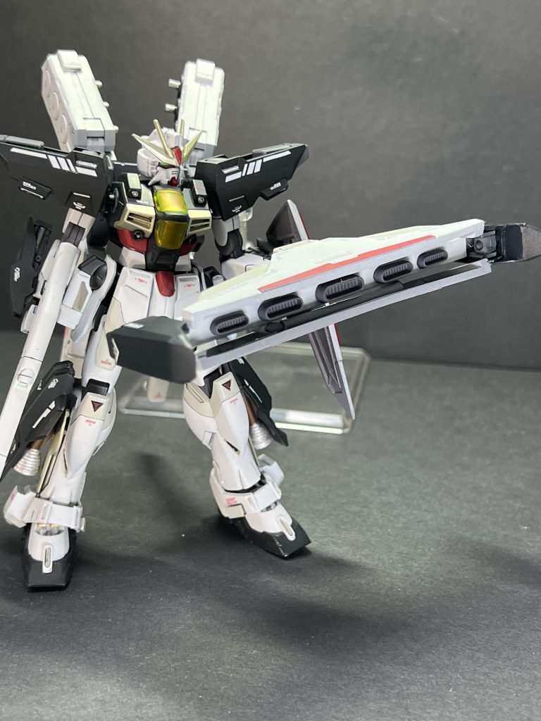 ハモニカ砲状態。自作することで、ガンダムXのディバイダーのあのデザインの秀逸さを実感しました。