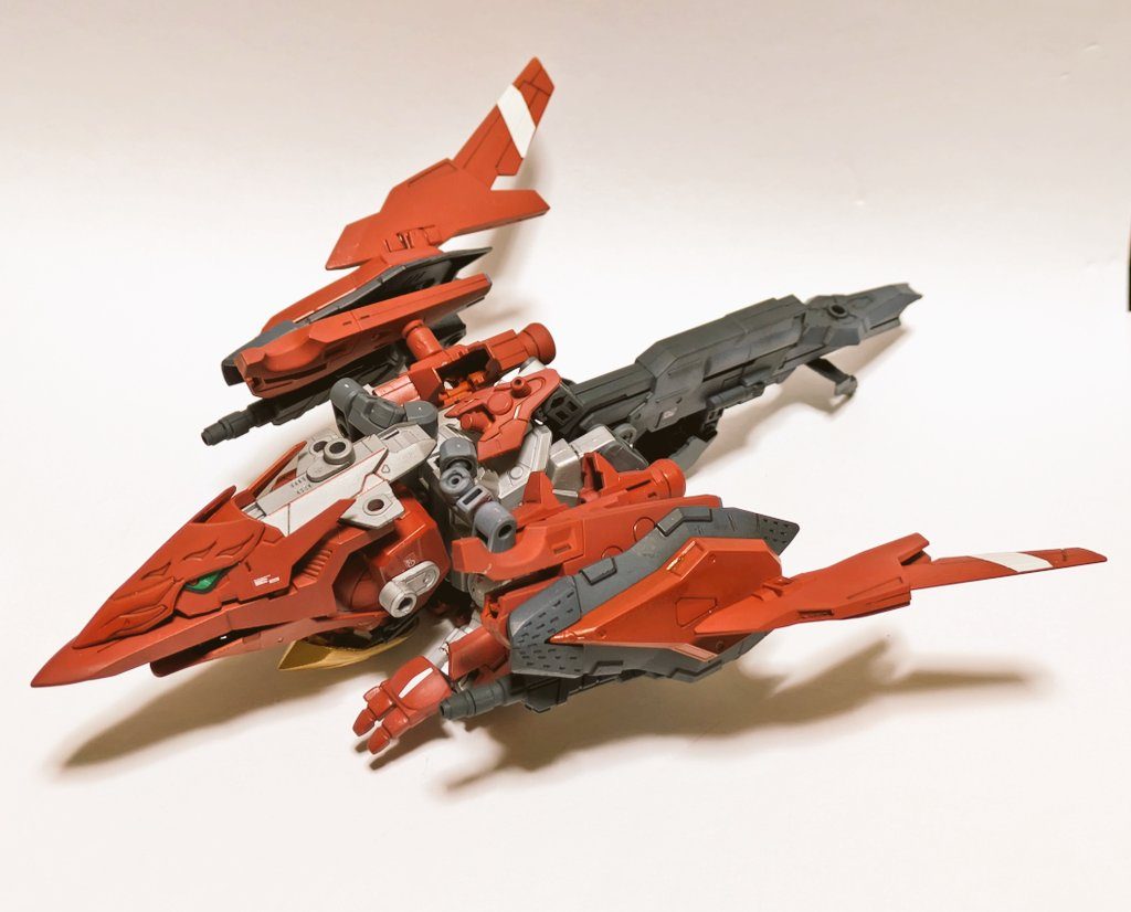 変形!スカイジャッカー!スカイコマンダーも変形し、飛行形態にシルエットがマスクコマンダーのICBMハンブラビっぽくなるようにしました