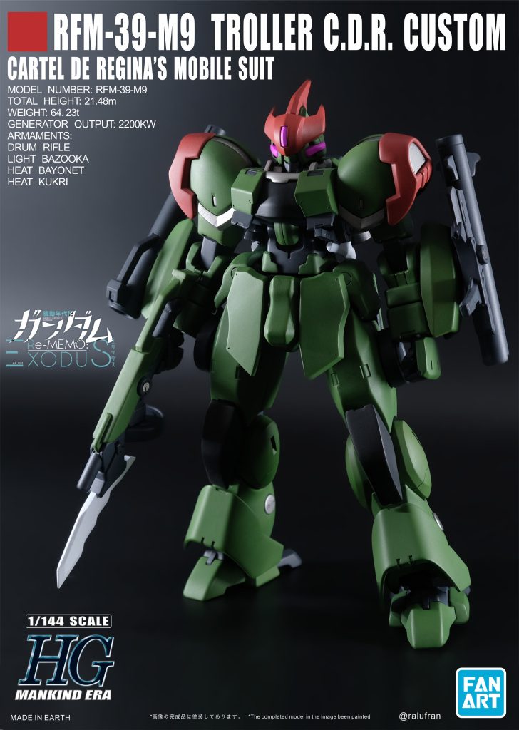 架空ガンプラ#7 「トローラー(レジーナ仕様)」(フルスクラッチ)–2枚目/制作者:@RalufRan_土豆