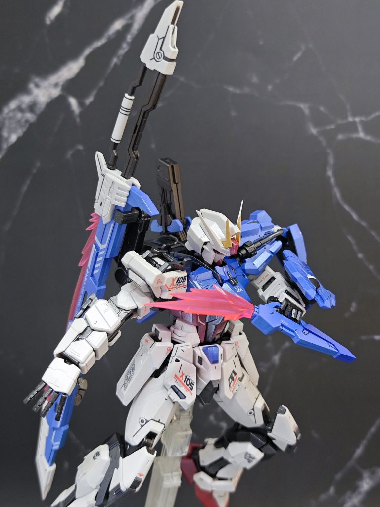 無極模玩 MG 劍裝強襲 攻擊鋼彈–4枚目/制作者：@fox_chi_zeng