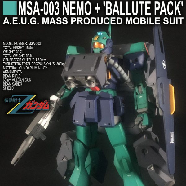 HGUC ネモ(緑) + バリュートパック
