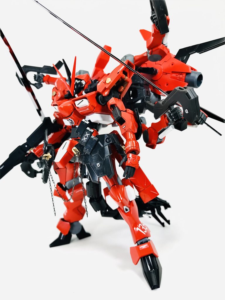 武装モリモリで自立が難しいので、股間から尻尾を生やしてみました🙄セクシー🫦最高にカッコいいザウォートを目指して作製しましたが…ウェザリングしなくても、私にしては結構カッコよく仕上がったと感じております🤔