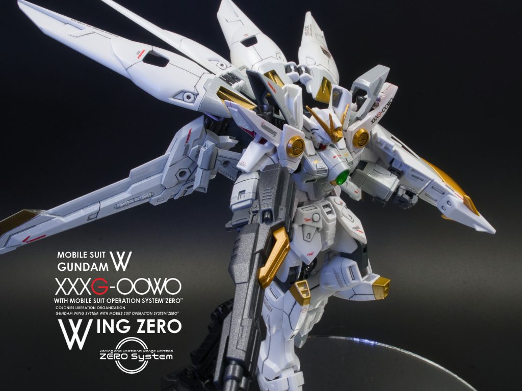 XXXG-OOWO_ウイングガンダムゼロ_HGAC_スノーホワイト風–2枚目/制作者:おすぎ