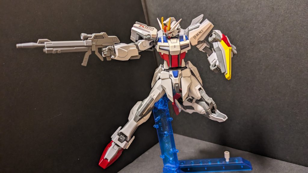 SEED撃ちハネが小さいのでキマりません色変えた所以外は塗装もせずパチ組みです