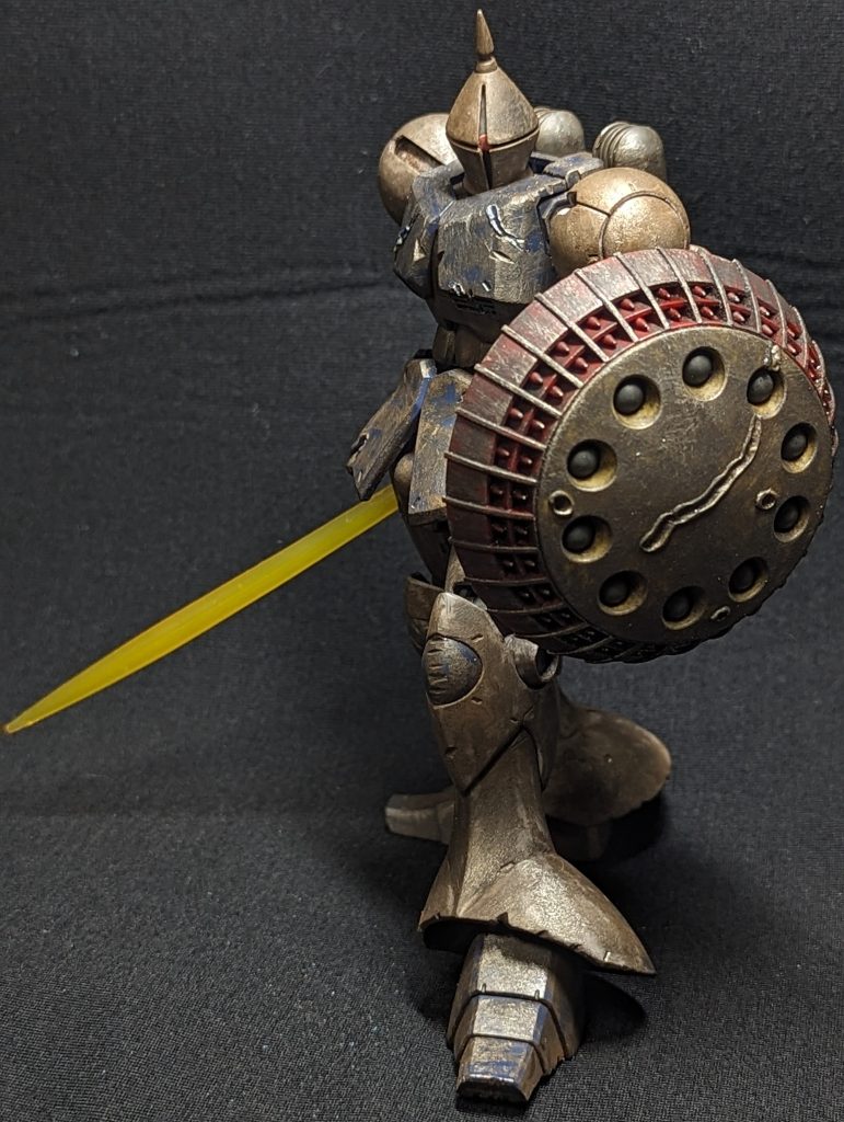 後にゲルググとのハイブリッドにあたるガルバルディ‪α‬やR・ジャジャ等の機体開発に至ってますよね。