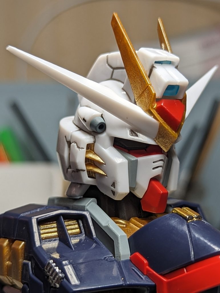 背部にドラグーンユニットでもフルスクラッチで取り付けしたらもっと迫力でるんでしょうけど、あいにくそのような技術は持ち合わせておりませぬ💦