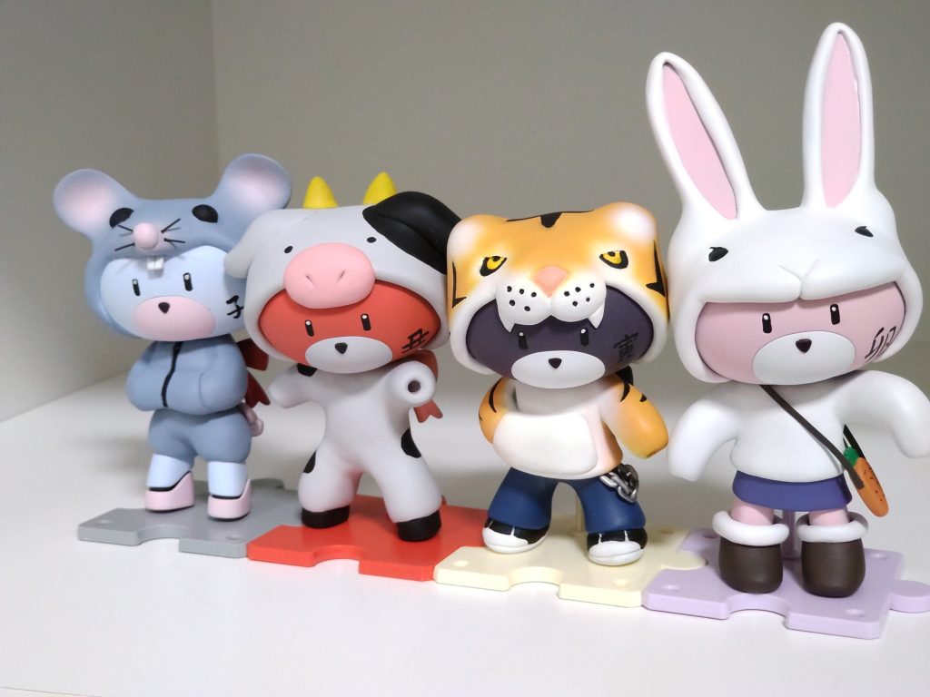 これまでの干支シリーズの集合写真