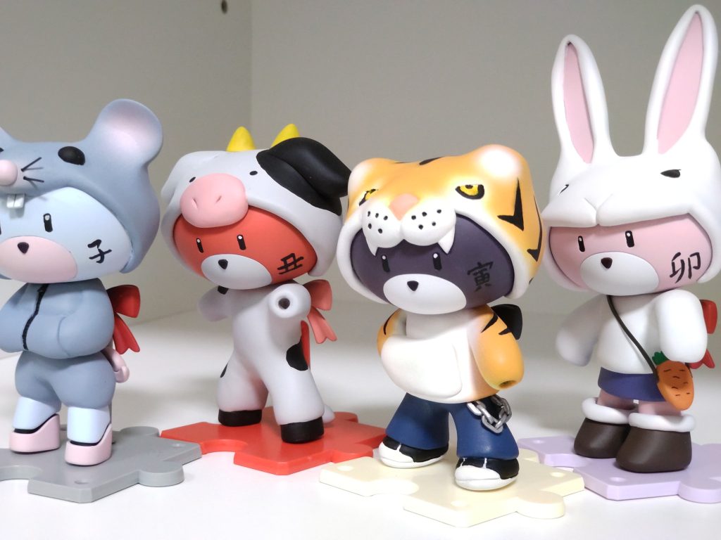 ほっぺの文字が見える角度からも