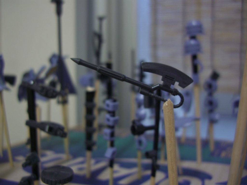 猫の持ち手がない頃、割り箸にて(笑)