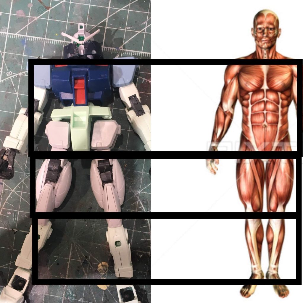 漁ってたら初期写真があったのでアップ。下腕を下肢に使っているためバランスが合うかどうか、人体模型と比較したところけっこういけていた。GMGMのスラリと伸びつつ曲線と直線の下腕の造形素晴らしさに感謝