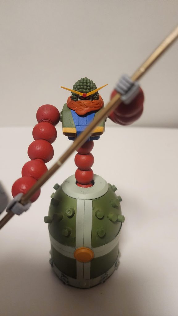 こちら錫杖が分かれビームサーベルをセット可能！仕込み杖を再現しました。