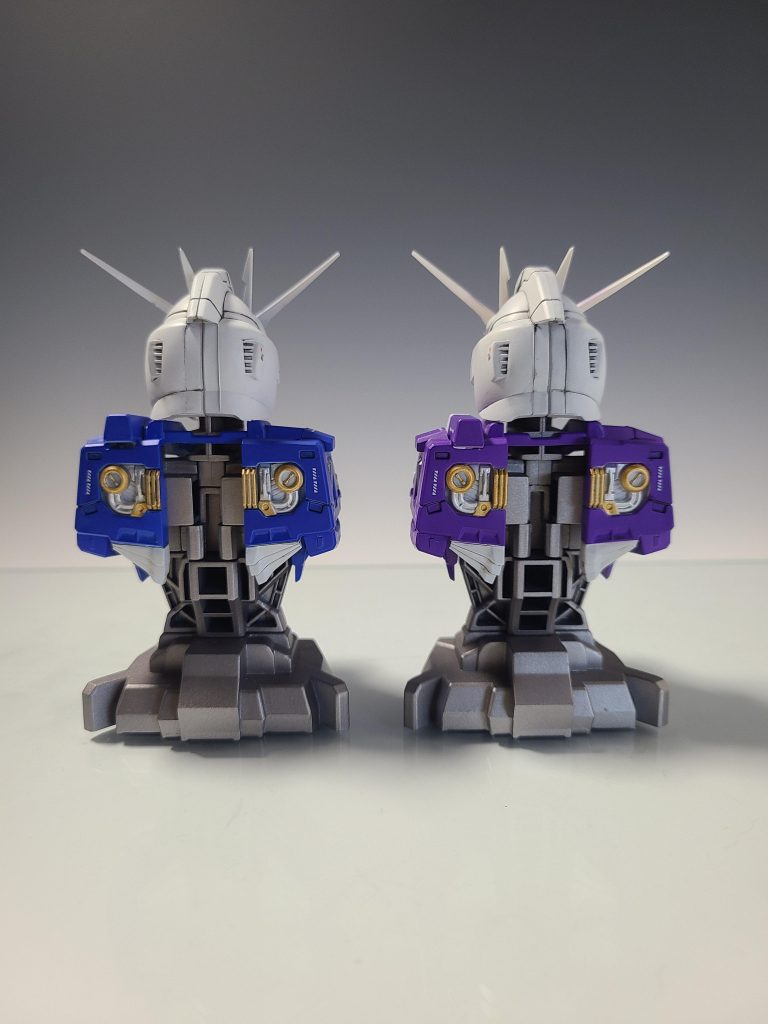 MSメカニカルバスト2　νガンダム　ハイニュー風塗装–3枚目/制作者：スタニファー