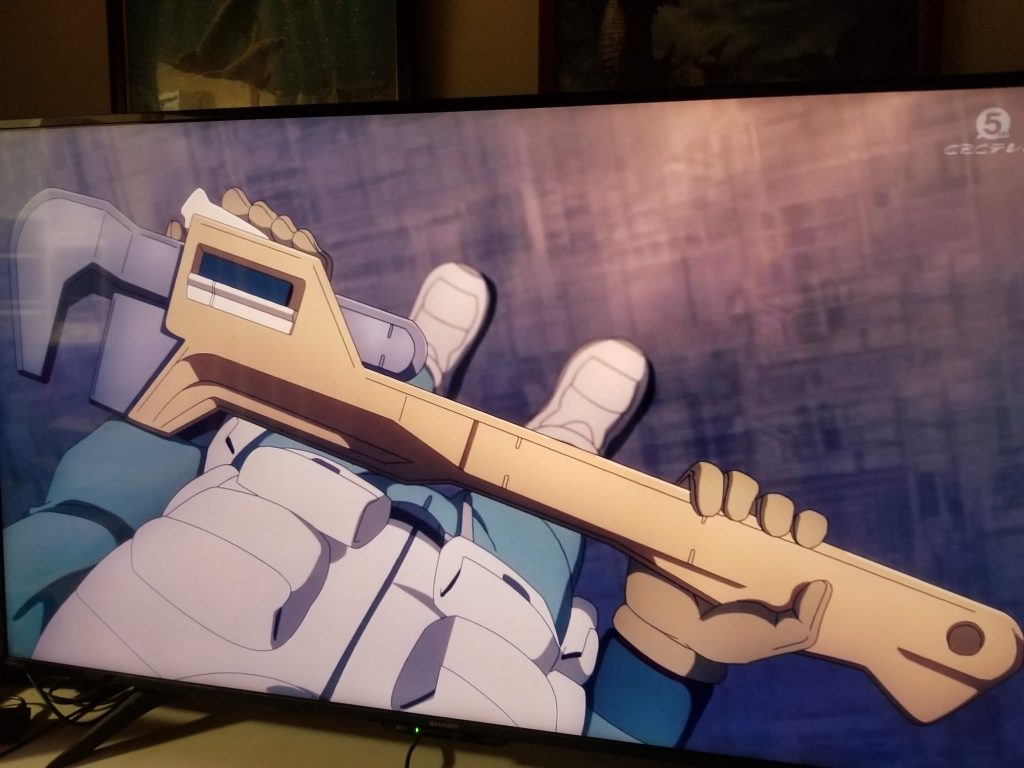 こちらが劇中に出てきた工具です。そっくりそのままは私の技量ではムリなので雰囲気だけでも近づけてみました😅あ、この画像大ヒントじゃん(笑) 