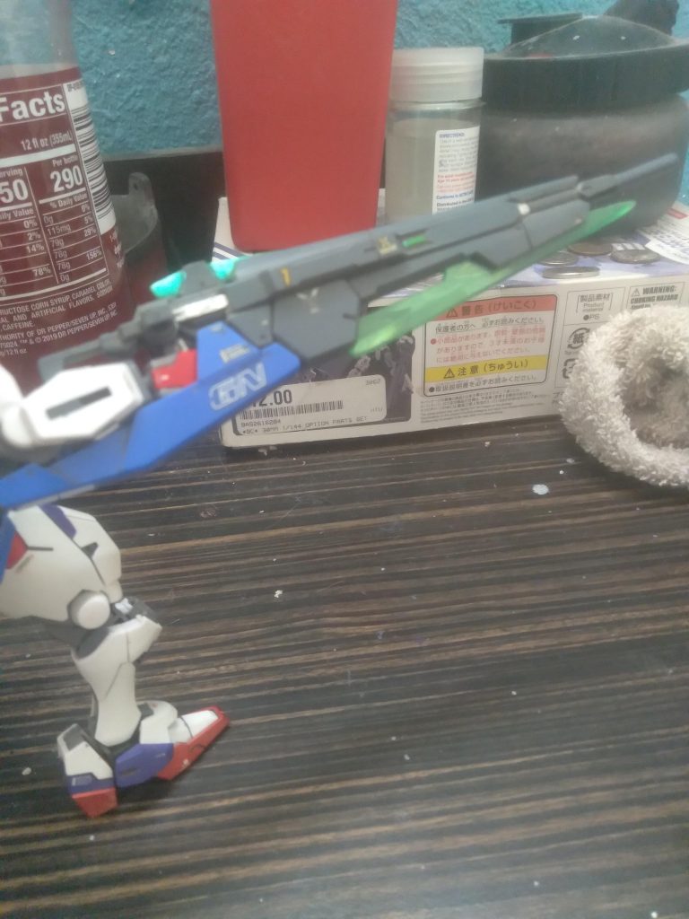 The gn sword 3 doesn't fit without modification. So for now, it will use the gn sword blaster