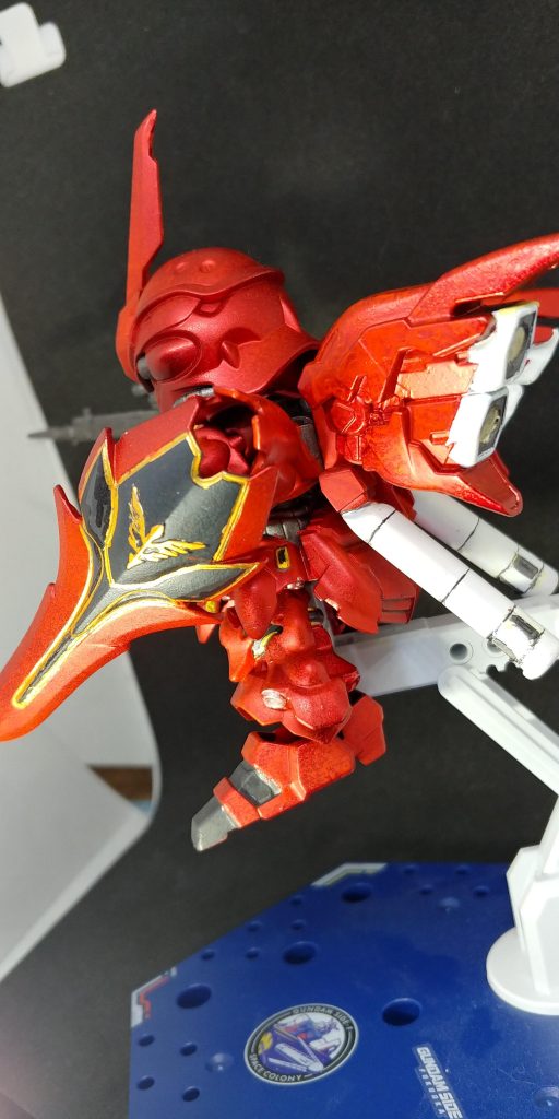 マーカーのつや消しの吹きが安定せず、仕上げが結構な斑状態に💧