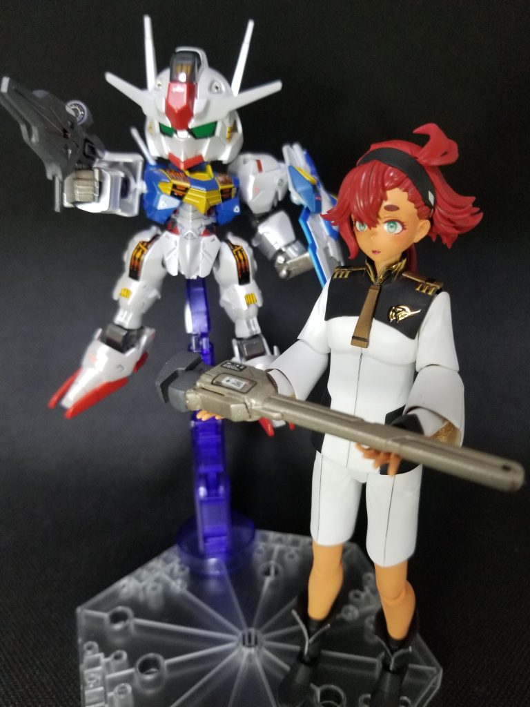 今さらですが、このスレッタってレギュ的に大丈夫なんですょね？💦💦一応前作のSDエアリアルも載せておこう😁