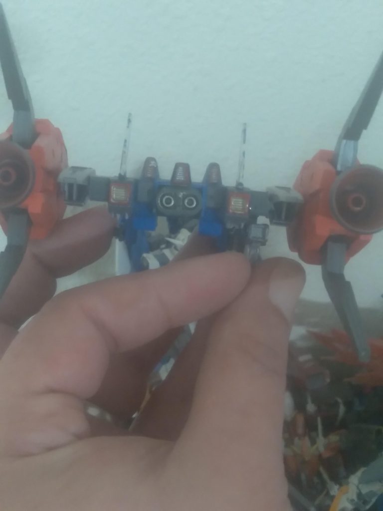 Close shot of the rear of the craft. Once it's all painted, it will look better, I think.