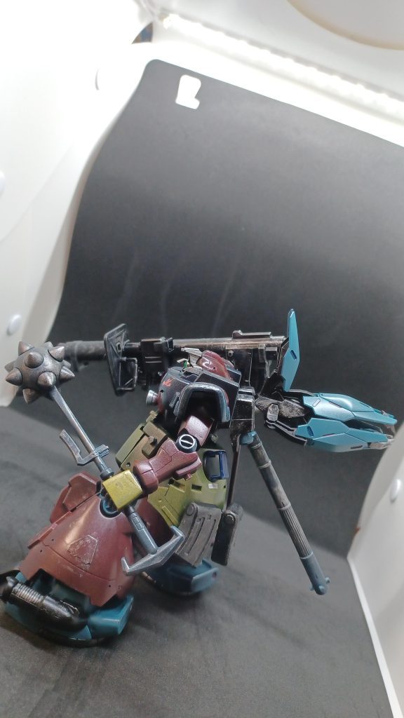 接近戦を想定した、ハンマーをミキシングした武器も造りました‼️