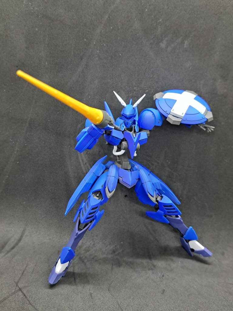 突きの構え、正面。