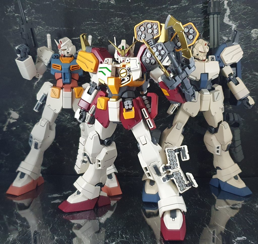 今までに作ったヘビーアームズ達と…