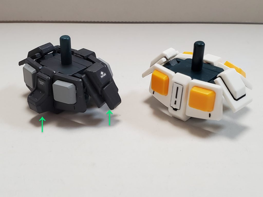 特に頑張ったポイント~腰~😊✨右腰は、なくてはならないと思いプラ板を重ねて削り成形して仕上げです✨以前は出来なかった事ですが、雑ではありますが作れるようになりました😢💦腰後ろ部分は述べた通り、GFTバーツを流用してそれらしく仕上げてみました👊✨