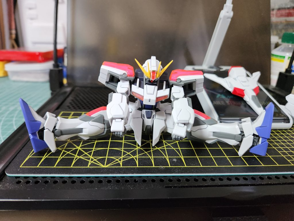 上の加工パーツでどこまで出来るか確認写真結構開脚出来ません?