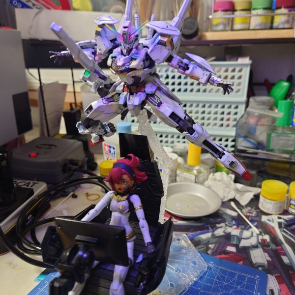 【部分塗装】HG GNアームズ TYPE-D＋ガンダムデュナメス【小改造】 部分塗装】HG GNアームズ TYPE-D＋ガンダムデュナメス【小改造