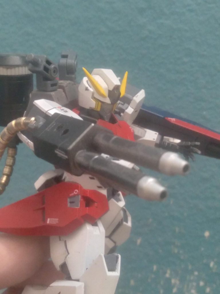 Another view of the cannon made from junk parts