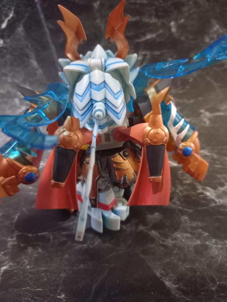 ファレホ筆塗りとウェザリングカラーシェードブルーとグレーズレッドのフィルタリング 