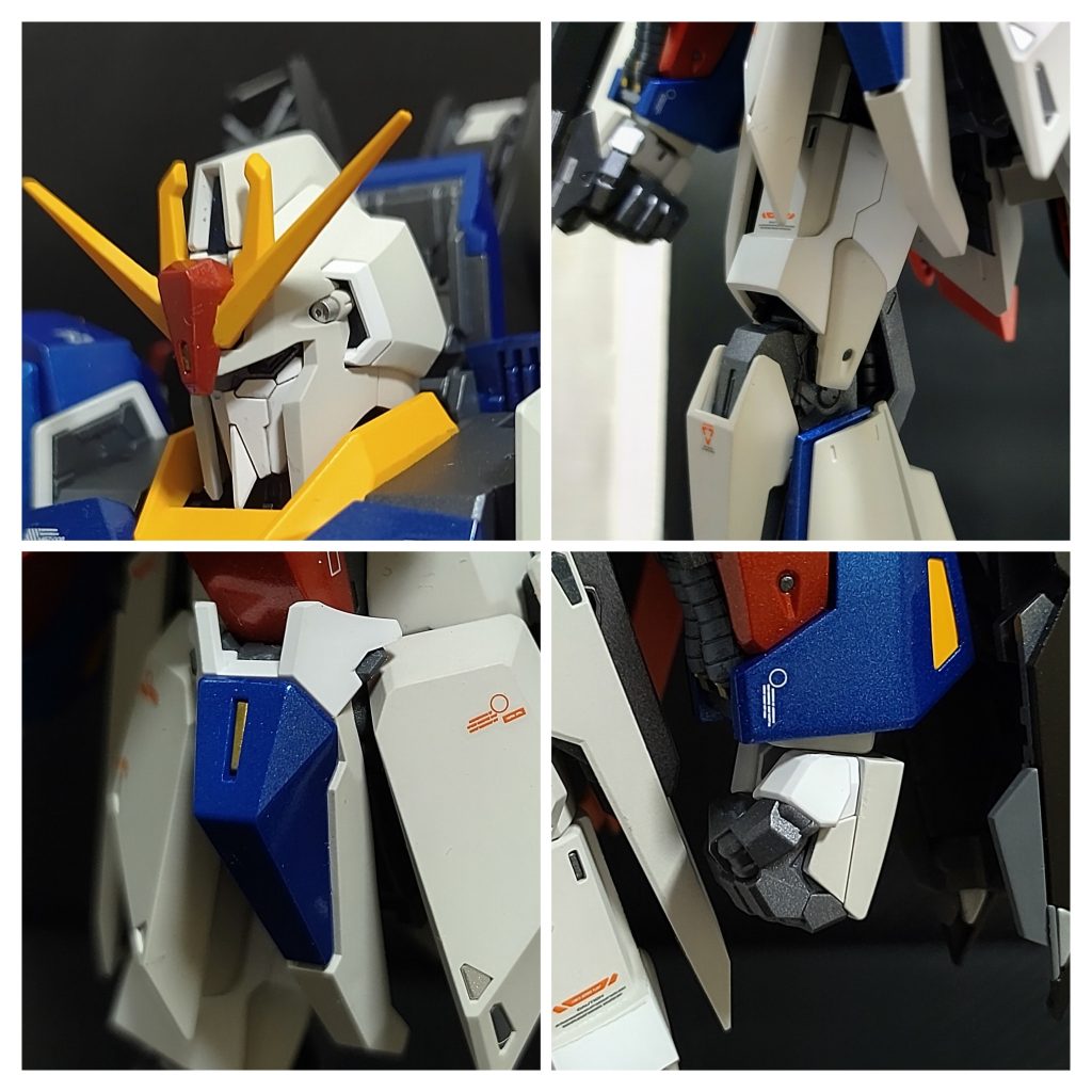 成型色とインシグニシアホワイトを塗り分けしました。インシグニアホワイトはグレーがかってとても格好良い色ですね。今回初めて使ってみて、今後も取り入れていきたいと思いました。