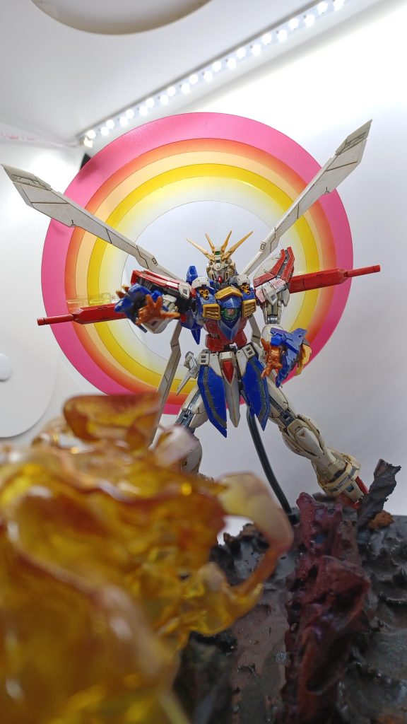 金属表現を加え、自作ジオラマで石覇天驚拳の再現に挑戦しました。