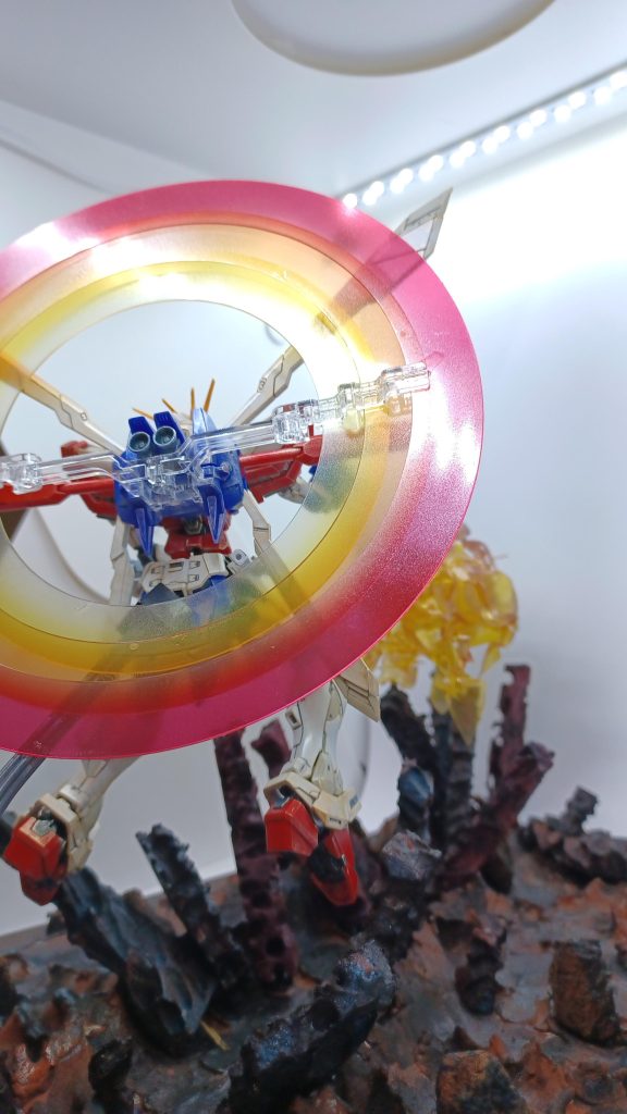 ゴッドガンダム(自作ジオラマ表現)–4枚目/制作者：ｸﾞﾘﾘﾊﾞPT240