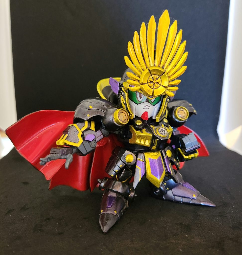 マントは2セット組み合わせ大きく広げられるようにしました