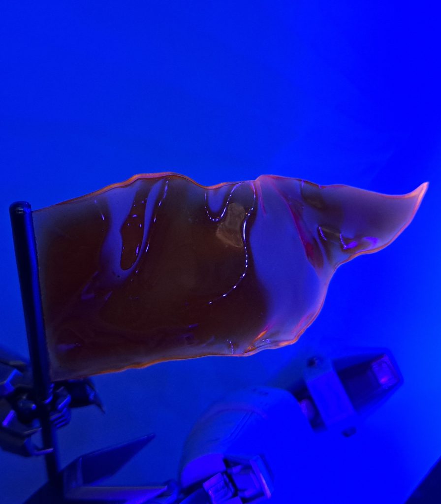 フェイロンフラッグ、真流星蝴蝶剣のエフェクトは縁だけ蛍光塗料です