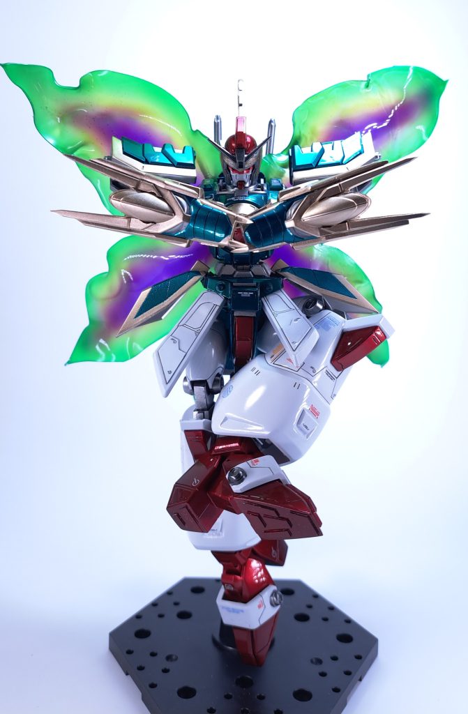 せっかくなので真流星蝴蝶剣エフェクトも派手めにプラ板から製作☺