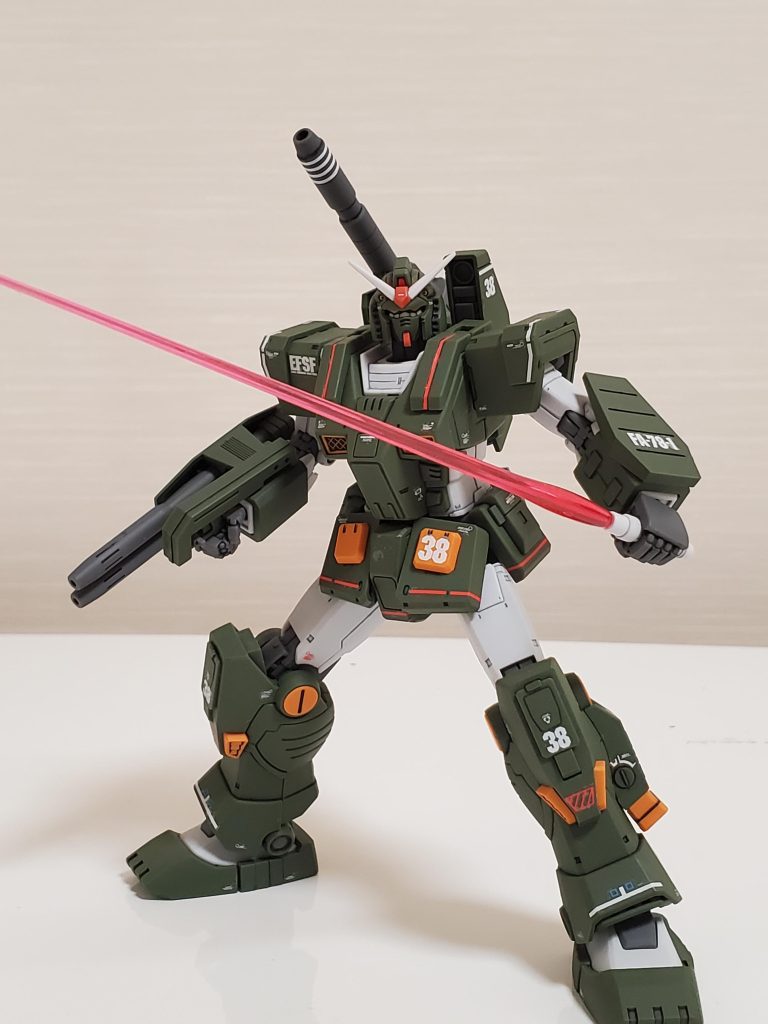 サーベルを持たせるとポーズの幅が拡がりますね。気になっていた事が一つ解決して満足です。