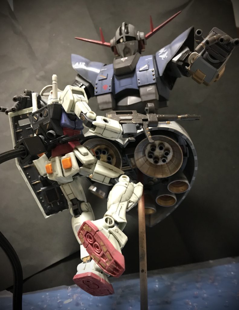 ガンダムとツーショット( ¯꒳¯ )ᐝ 