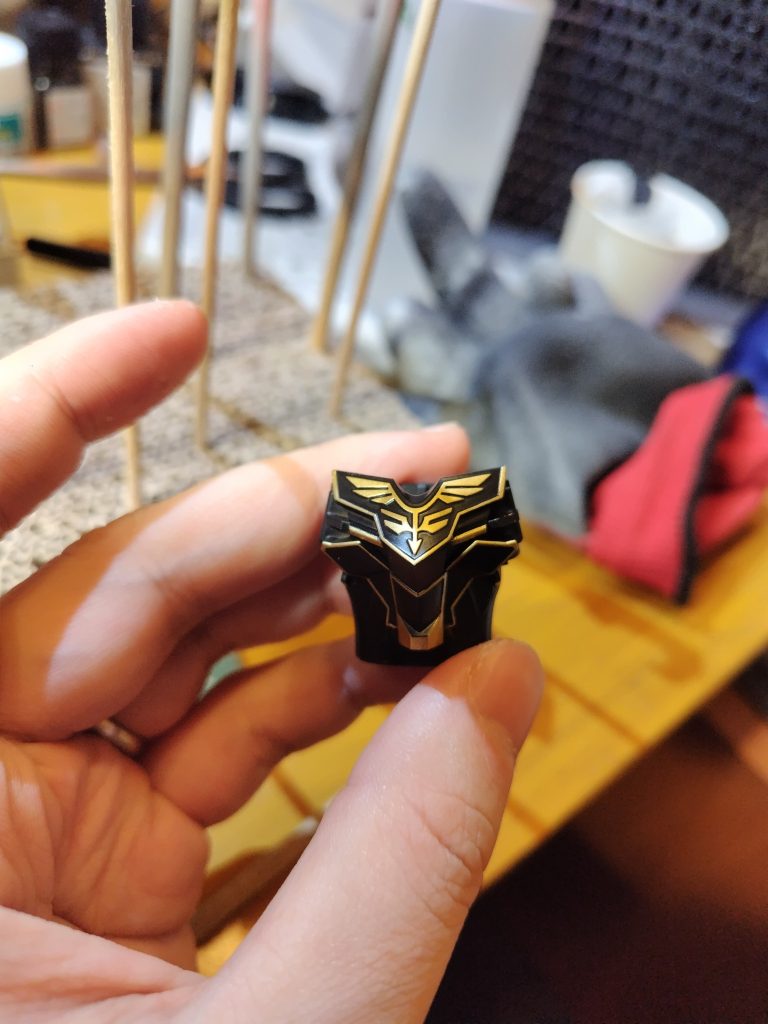 胸部とシールドはなかなか大変でした。特にシールドは…