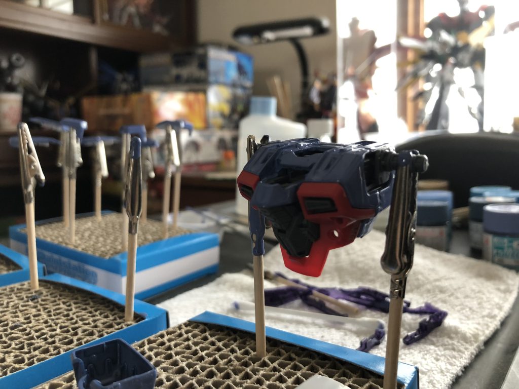 頃合いを見てパチパチと組み始める。この時点でメチャクチャ興奮してます。