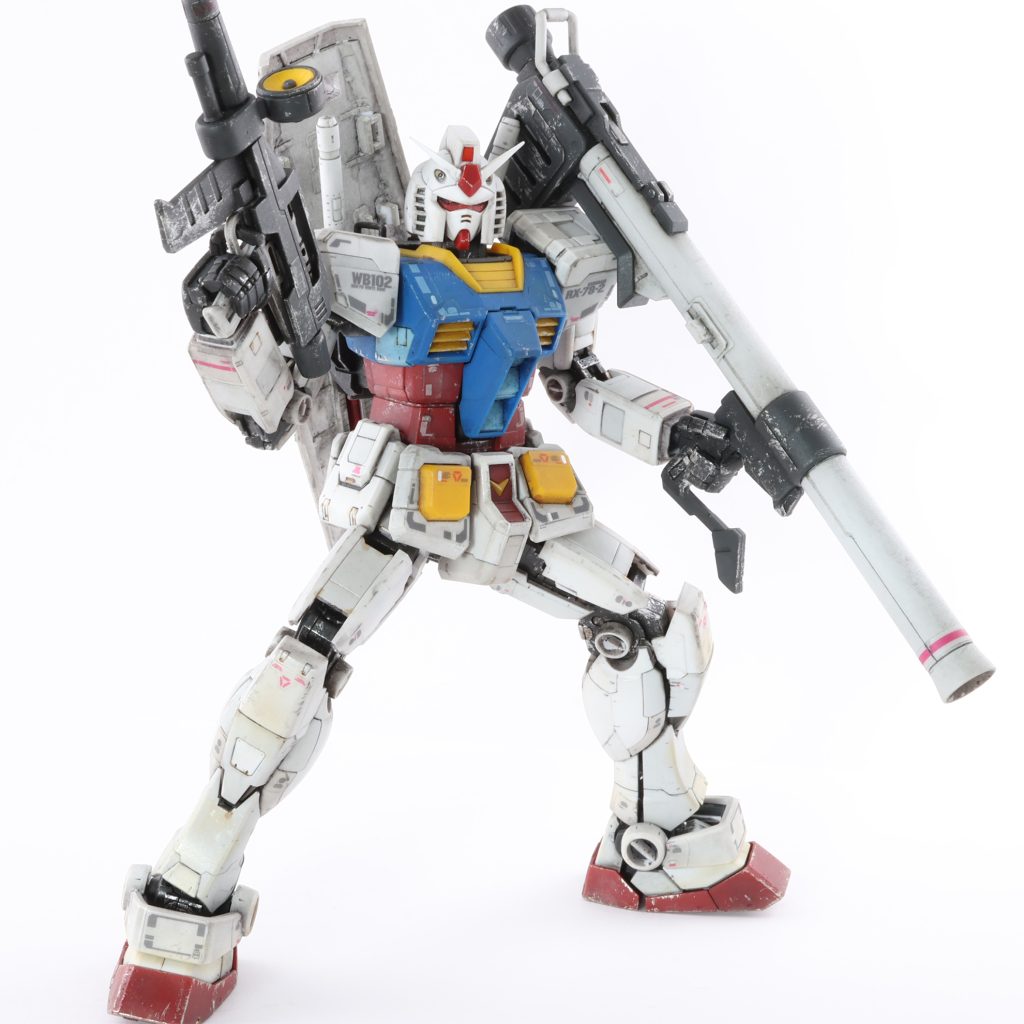 フル武装で発艦後に地上に降り立った瞬間。