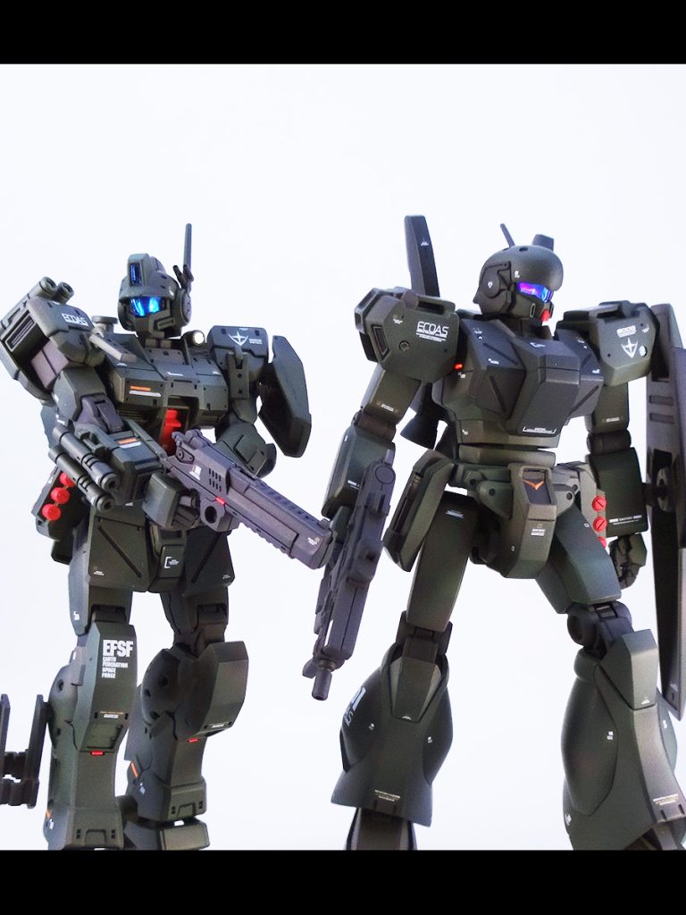 個人的にエコーズは警察に近い印象(バイオハザードでいうところのS.T.A.R.S.)なので、パトレイバーのレイバーのようなイメージで作成しました。