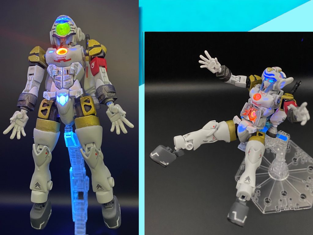 これらの 武装の 動作シーケンスは 下記(コマ撮り)画像を 参照。