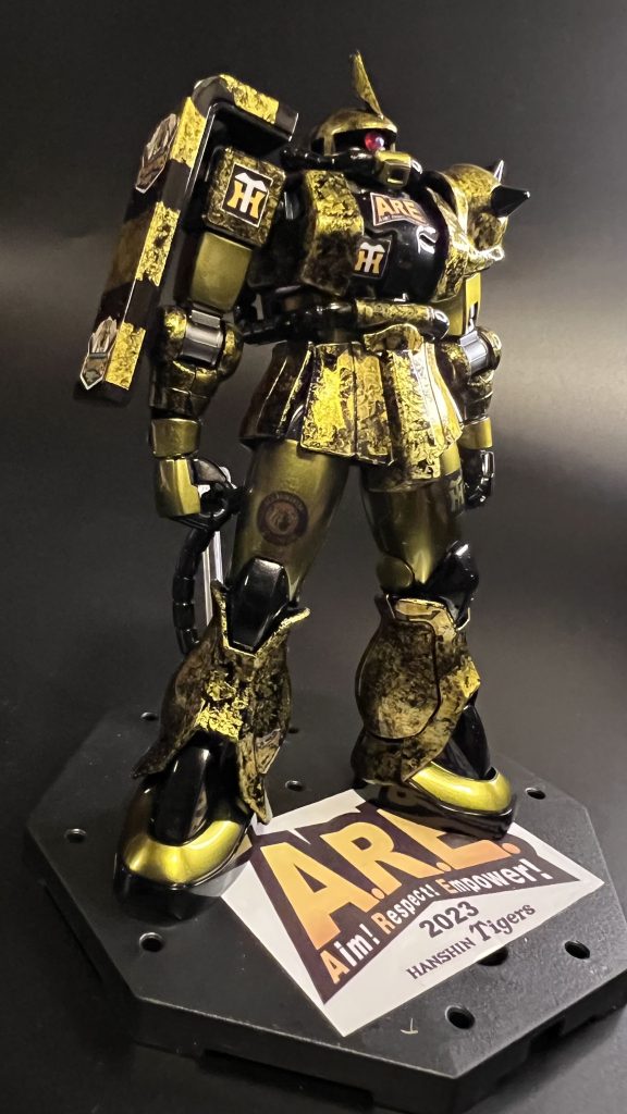 外装パーツは全て水研ぎして磨き上げコーティングポリマーで仕上げ。モノアイはハイキューパーツに。