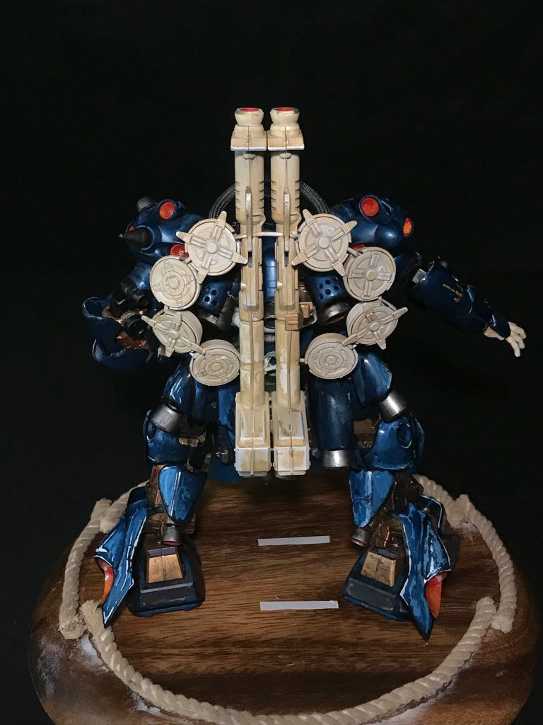 チェーンマインとバズーカで雲竜型の結びに。