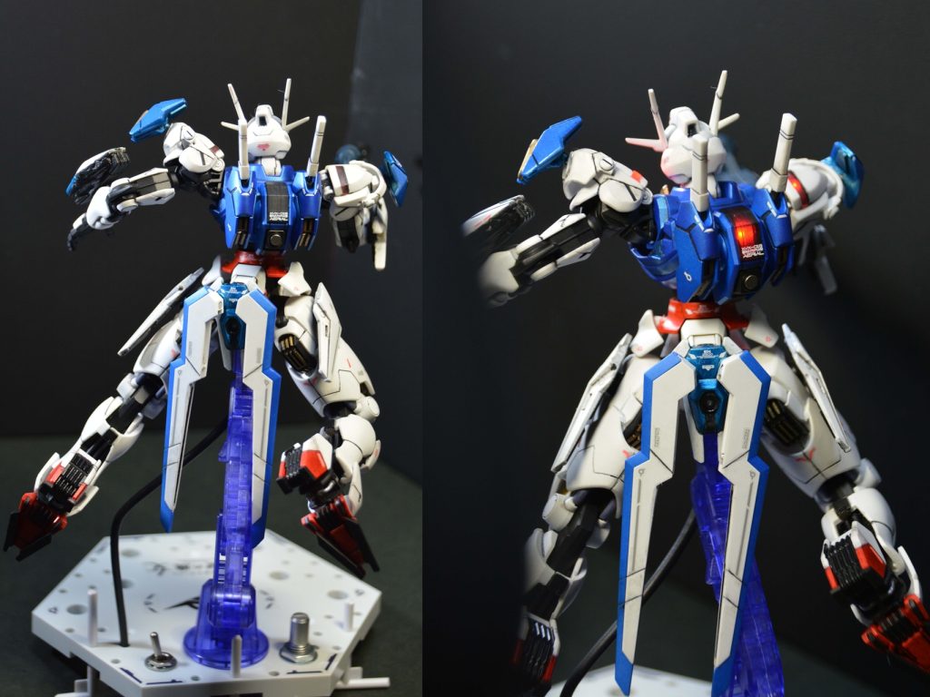 背中側　バックパックは目と連動しています。交換できるように配線したのでミラソウル社ブースターつける予定です。