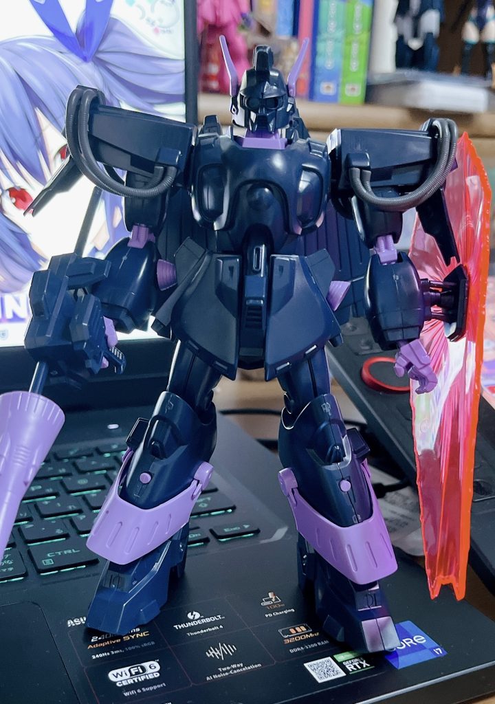 まずはじめに、素組み状態です。f91シリーズの旧キットはかなり出来がいいものが多く、例に漏れずプロポーションはかなりいいです。そのため、今回はプロポーションには手を加えておりません。