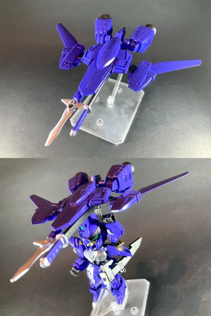 ~~~~~~~~~~~~SDガンダムワールドヒーローズ🏯ムシャワールド設定のSD武将です。織田信長に仕えた最古参の猛将で、のち「加賀百万石」の藩祖となった前田又左衛門利家を題材とさせて頂きました。演者MSは『ガンダムビルドファイターズトライ』より、ガンプラ心形流を汲むデルタガンダムの改修機・百万式(メガシキ)です。劇中ではガンプラバトル選手権全国大会予選で主人公チームの前に立ちはだかる強豪チームのエース機として登場し、非常に高度な戦闘能力でギャン子率いるチーム北宋の壺を瞬殺したシーンが印象的でした。各種武装と小隊戦術を巧みに駆使したストイックで洗練された戦闘スタイルが魅力的な機体で、そちらのイメージを赤母衣衆時代の職人気質な実戦部隊といった印象の前田利家と重ねています。