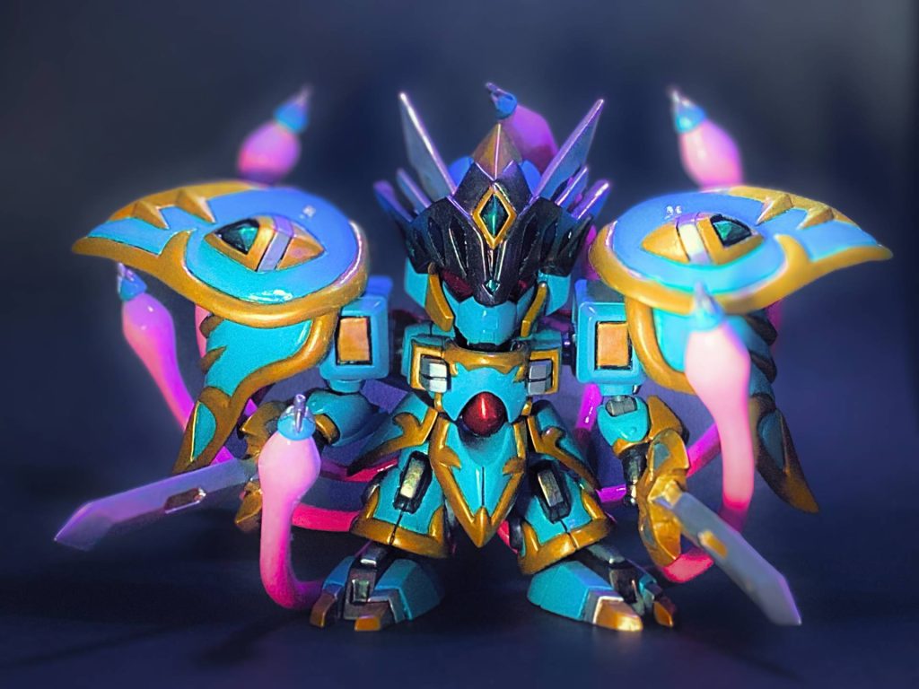 騎士ゼノンマンサ［エビルモード］（ファンネルエフェクト追加）–3枚目/制作者：ザビロニア帝国