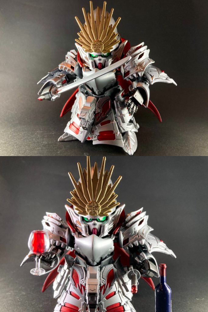 織田信長といえば、南蛮渡来のイエズス会宣教師達を友好的に迎え入れ、西洋文化に並ならぬ興味関心を示しその技術を積極的に取り入れた事でよく知られています。当時の戦国大名達は、ポルトガルやオランダ等から輸入した西洋甲冑のプレートアーマーを日本風の具足仕立てに改修し、戦場で着用していたとする伝来が数多く残っており、これらは一般的に南蛮胴具足などと呼ばれています。信長所用の南蛮胴は現存せず文献史料にも残されていませんが、おそらく西洋好きの信長の事だし当時のトレンドだったので南蛮胴具足も着用していたかもしれない、という事で近年のゲームや創作作品の織田信長のキャラクター・デザインには欠かせない要素として描かれイメージ定着していますので、今回モチーフとして制作させて頂きました。